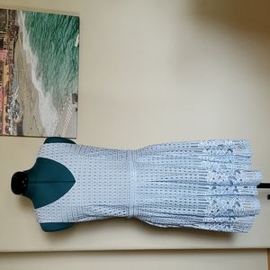 Everly blue lace dress